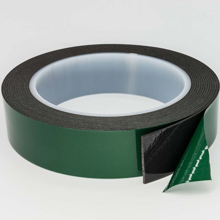 1mm绿膜黑EVA泡棉胶带
